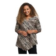 Tiger Stripe A-Shape Bluse