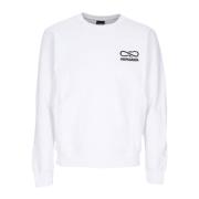 Logo Broderet Crewneck Sweatshirt Hvid