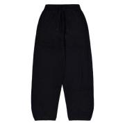 Sporty Tracksuit Style Silk Trousers