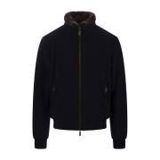 Navy Blue Bellati Smooth Blouson