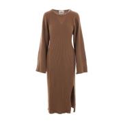 Ribbet Cashmere Midi Kjole