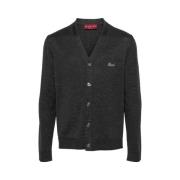 Broderet Uld Cardigan