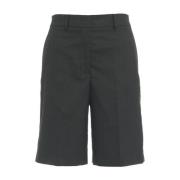 Højtaljede Glencheck Bermuda Shorts