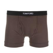 Brun Bomuld Boxershorts Elastisk Talje