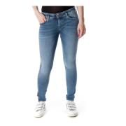 Super Skinny Low Zip Jeans