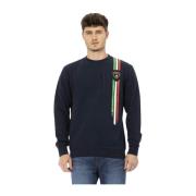 Crewneck Sweatshirt Shield Logo Tricolor Print