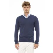 V-hals langærmet sweater