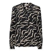 Zebra Print Bluse Top & T-Shirt