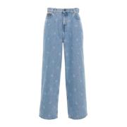 Blå Wide Leg Jeans