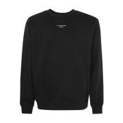 Klassisk Slogan Sweatshirt Sort