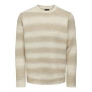 Gradient Crew Knit Sweater