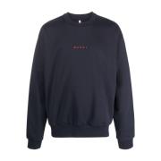 Blå Crewneck Sweatshirt til Mænd