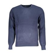 Kontrast Detalje Crew Neck Sweater