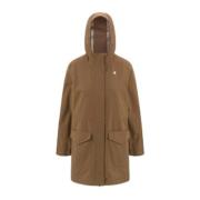 Brun Mirelle Mid-Length Vandtæt Parka