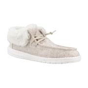 Fold Stitch Cozy Laced Shoes