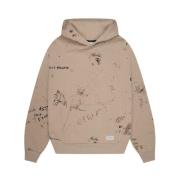 Rebellion Hoodie Beige Mænd