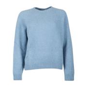 Klar Blå Crew Neck Sweater