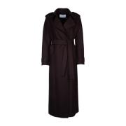 Stilfuld Kvinders Lang Trenchcoat