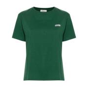 Grøn Letvægts Jersey Crew Neck T-shirt