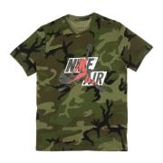 Klassisk herre T-shirt i oliven camo