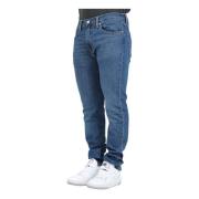 Slim Tapered Blå Denim Jeans