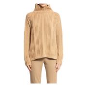 Ribstrikket Turtleneck Sweater