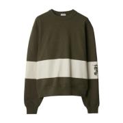 Hestesweatshirt Khaki Bånd