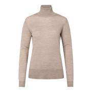 Strik Turtleneck Sand Melange Sweater