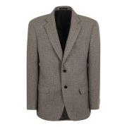 Melange Wool Blend Blazer til Mænd