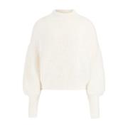 Creme Hvid Crewneck Sweater