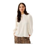 Elegant Tove Blouse Off White