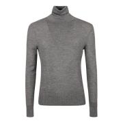 Grå Uld Silke Kashmir Sweater