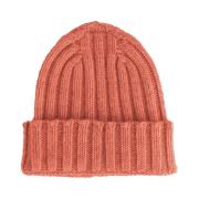 Italiensk Cashmere Ribstrikket Beanie Hat