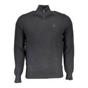 Eco-Conscious Half-Zip Sweater i sort