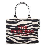 Zebra Canvas Tote Taske Kvinder