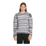 Stribet Terry Strik Sweater