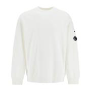 Børstet Bomuld Crewneck Sweatshirt