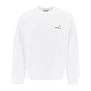 Klassisk Crewneck Sweatshirt med Broderet Logo