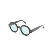 VJ0Nakagin Tower Clouds Havana Sunglasses