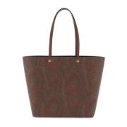 Ikonisk Paisley Jacquard Tote Taske