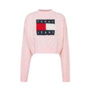 Retro-inspireret sweater med ikonisk flag