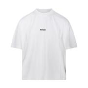 Hvid Logo Oversize T-shirt