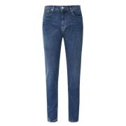 Tapered Fit Jeans i Blå