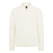 Uld/Nylon Half-Zip Pullover