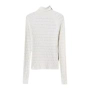 Geometrisk Sweater Ivory