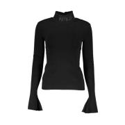 Elegant Broderet Turtleneck Sweater