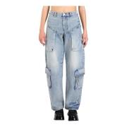 Cargo Baggy Aviator Denim Jeans