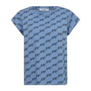 Logo Print Tee Pale Blue