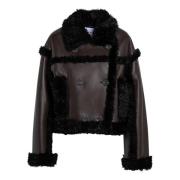 Shearling Læderjakke