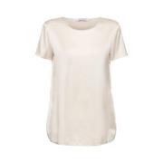 Satin Silke Beige Tee Shirt